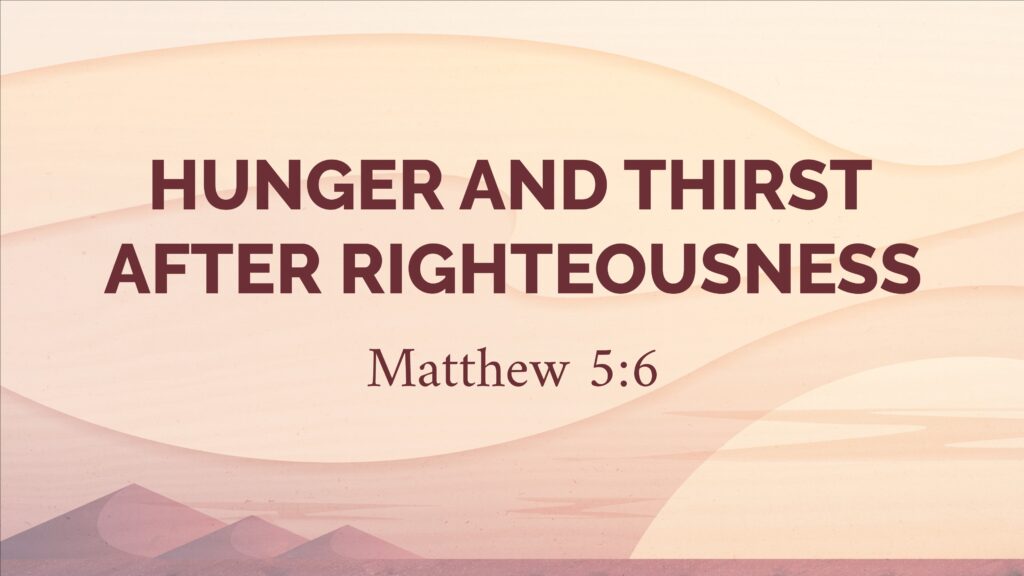 Neeti Koraku Aakalidappulu నీతి కొరకు ఆకలిదప్పులు Hunger and thirst for Righteousness Sutotal